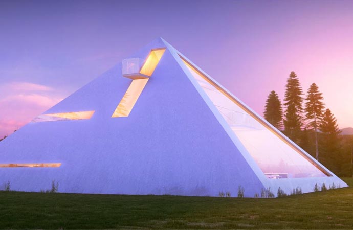 Pyramid house design