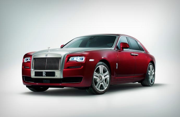 Front view of the Rolls Royce Ghost Series II