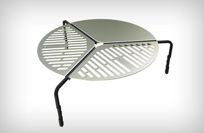 Spare tire bbq grate