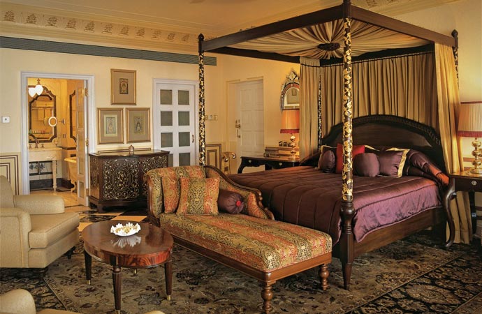Room at the Taj Lake Palace