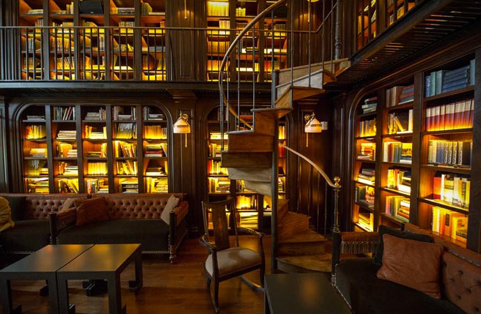 Library at Nomad Hotel in New York