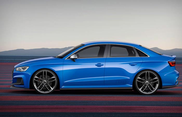 Side view of the Audi A3 Clubsport Quattro