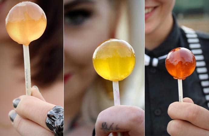 Beer flavored lollipops from Lollyphile