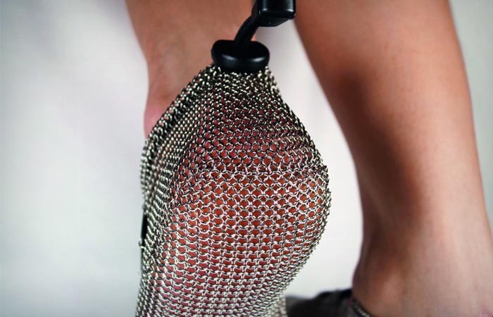 Chainmail running shoes