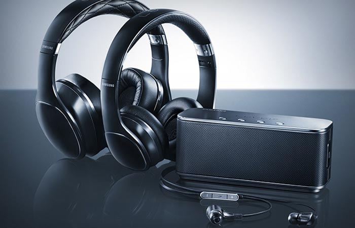 Samsung Level line of headphones, earphones and bluetooth speaker