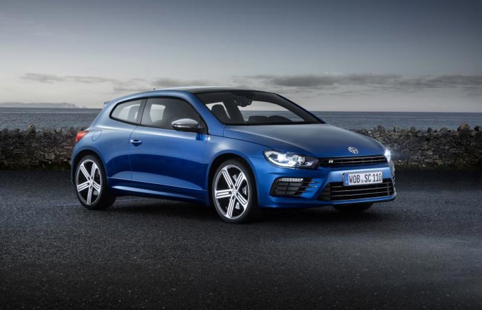 New VW Scirocco in blue