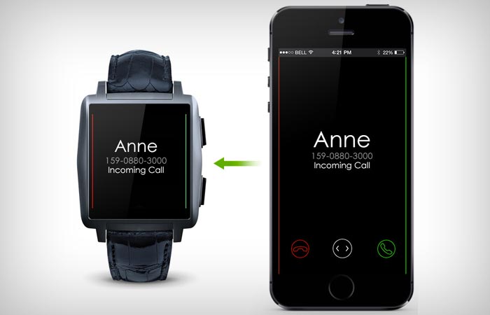 Omate X smart watch compatible with iPhone and Android