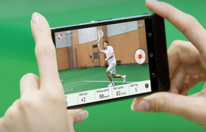 Sony smart tennis sensor app