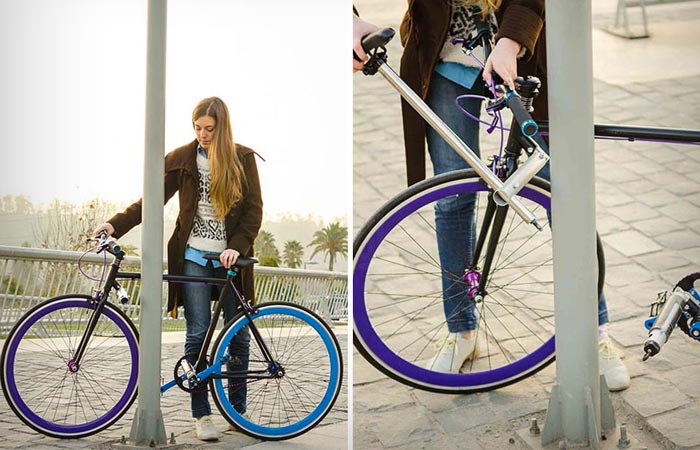How does the Yerka Project Unstealable Bike work?
