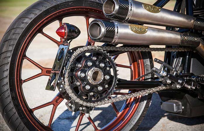 Roland Sands Custom Indian Track Chief exhaust