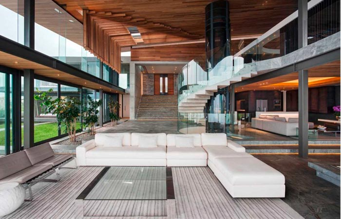 Interior design at Cove 3 House in Knysna, South Africa
