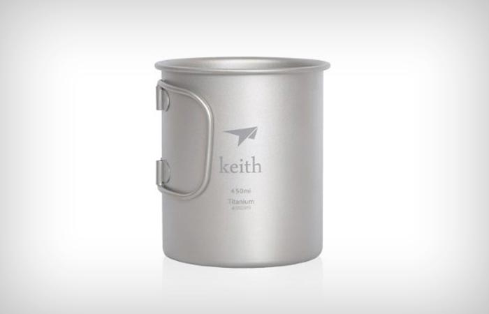 Titanium camping cup