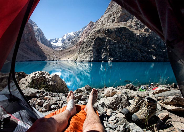 Morning views from the tent by Oleg Grigoryev