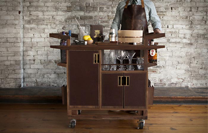 The Sidecar drinks cabinet by Moore & Giles