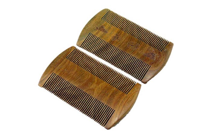 EQLEF Sandalwood Beard Combs