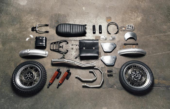 Moto Guzzi V7 custom kit dirt bike