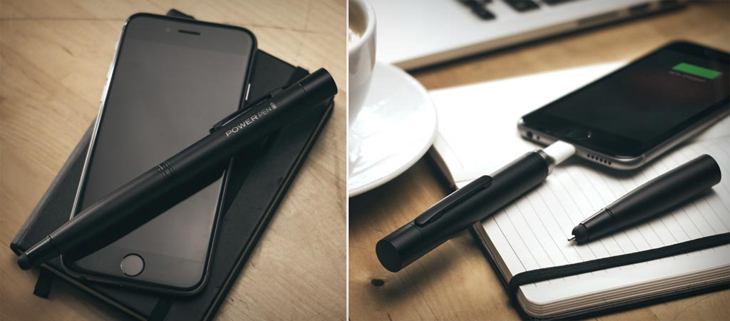 Power Pen battery charger and stylus pen