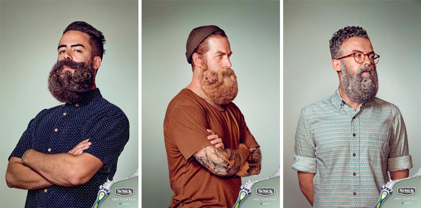 Animals in beards
