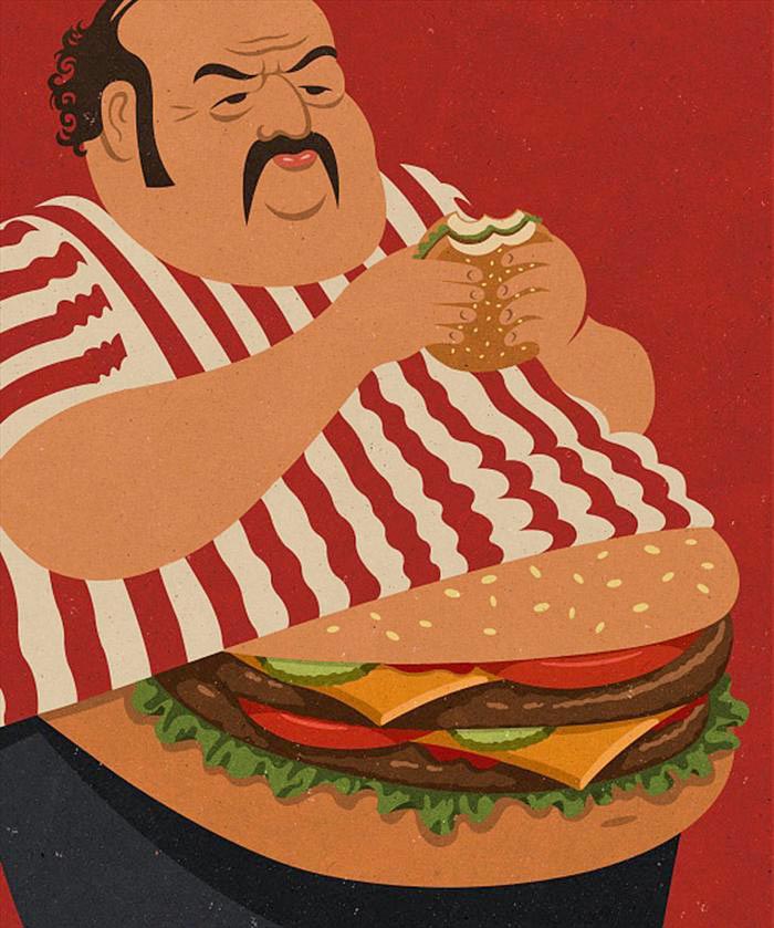 Hamburger belly