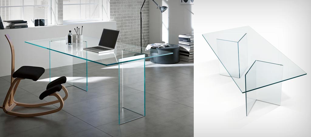 Bacco glass table by Tonelli