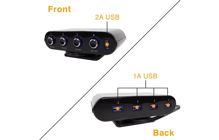 Satechi 5 port car socket extender and usb charger