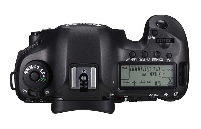 Canon EOS 5DS screen and buttons