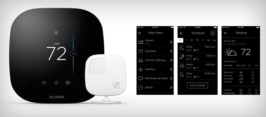 Ecobee3 smart wifi thermostat