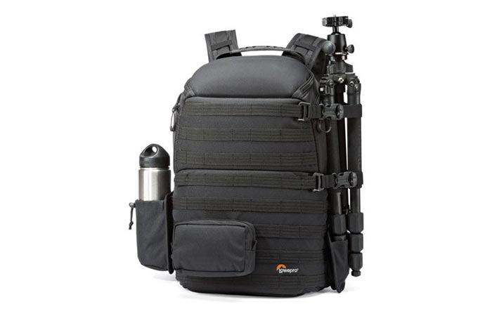 Lowepro Pro Tactic 450 AW camera backpack tripod attachment