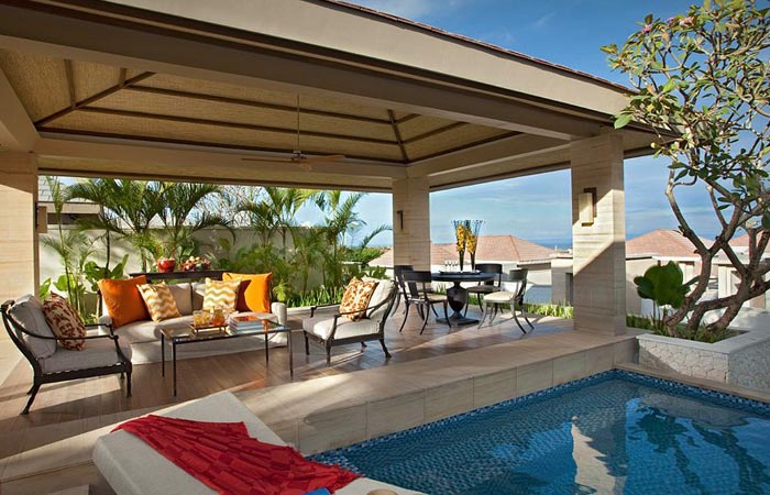 Rooms at the Mulia resort in Bali