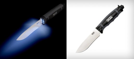 SOG BLT21K-CP BLADELIGHT CAMP LED FIXED KNIFE