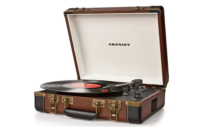 Crosley CR6019A Executive Briefcase turn table record player