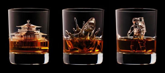 3D CARVED ICE CUBES | SUNTORY WHISKEY