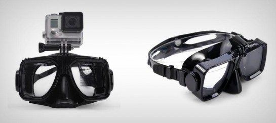 DIVING GOGGLES WITH GOPRO MOUNT