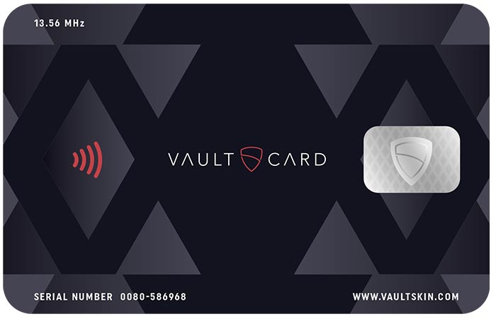 VaultCard front face