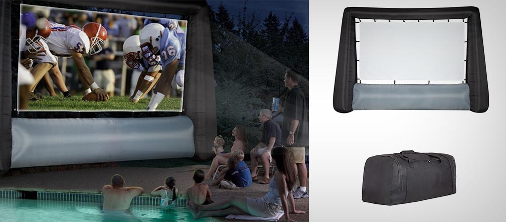 Giant inflatable movie screen