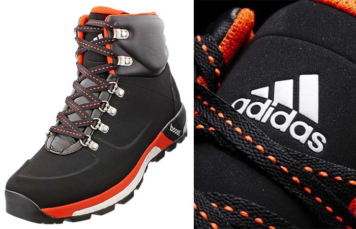 Adidas Boost Urban Hiker Boots with orange details