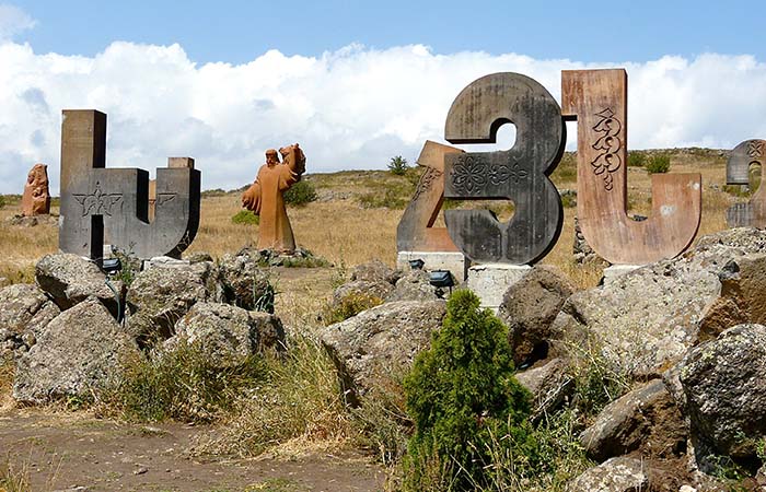 Armenia alphabet monument