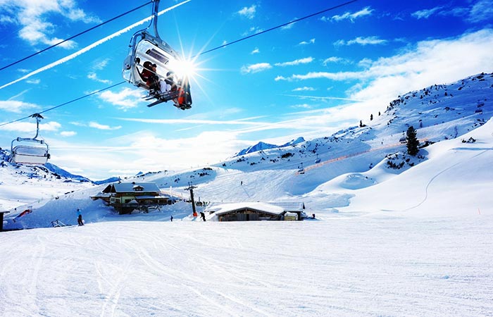 Livigno ski resort, Italy.