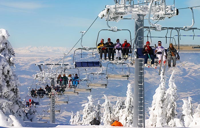Kopaonik ski resort, Serbia, high-speed lifts.