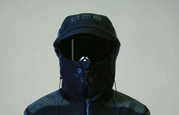 Vollebak Condition Black Jacket With Helmet and Muzzle