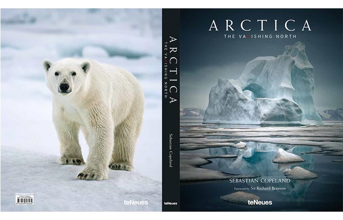 Arctica by Sebastian Copeland book cover.