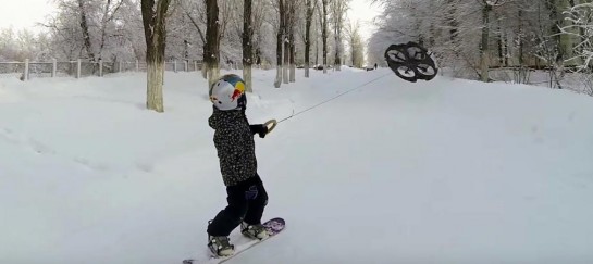 Droneboarding | Snowboarding With A Drone (VIDEO)