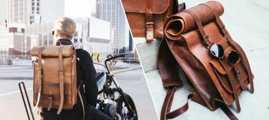 Leather Rolltop Backpack | By Johnny Fly Co.
