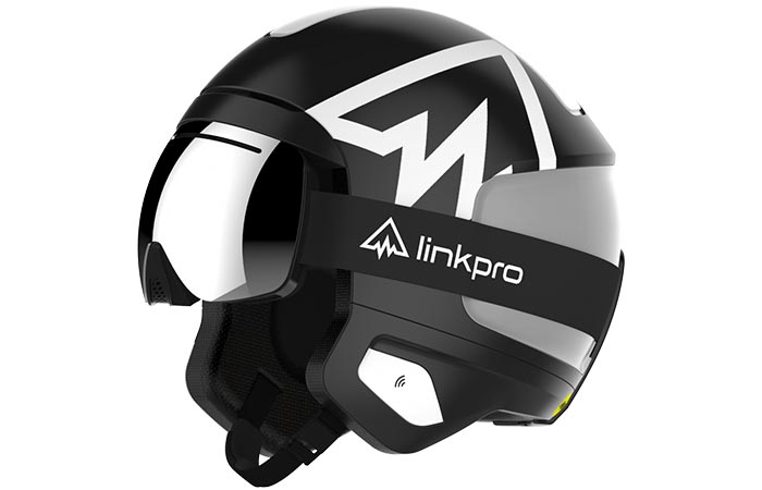 Black And Grey LinkPro Sports 'Explore1' Skiing Helmet 