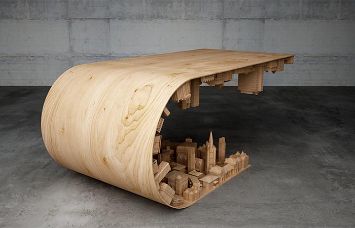 Wave City Coffee Table By Stelios Mousarris