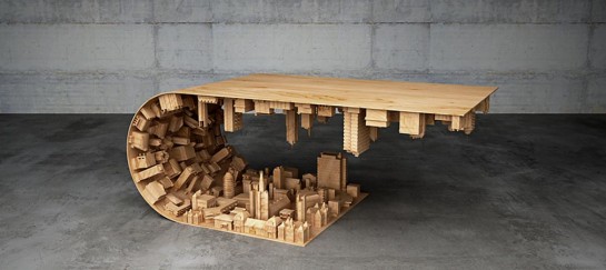 Wave City Coffee Table | Inspired By The Movie ‘Inception’