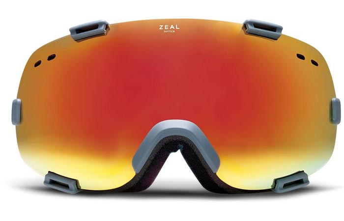 Zeal Voyager Goggles, phoenix, front view, on a white background.