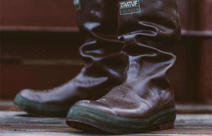 Wearing the Filson XtraTuf Legacy Boots