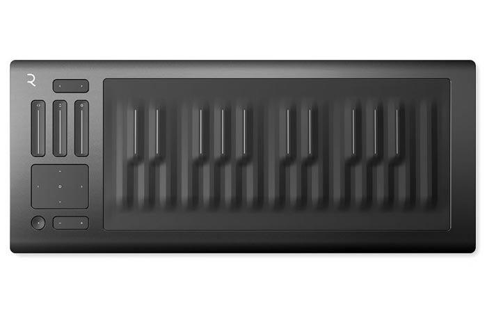 Roli Seaboard Rise, front view, on a white background.