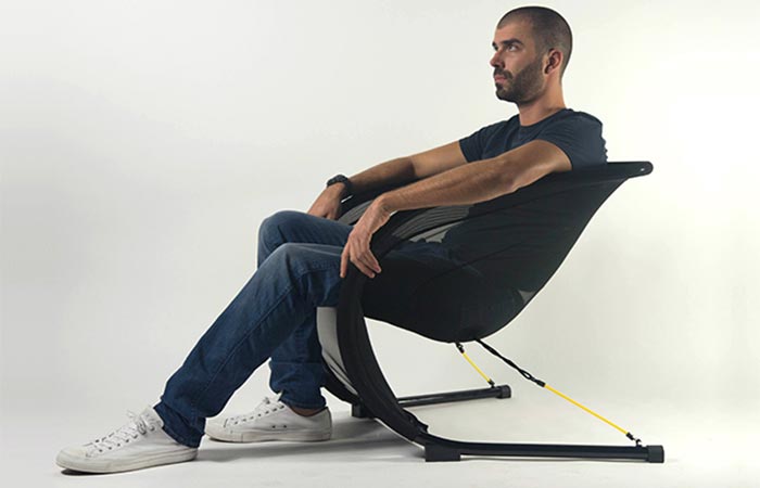 A Guy Sitting On Suzak Chair